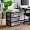 IRIS® 29qt. Black & Clear Wide 3-Drawer Chests, 2ct.